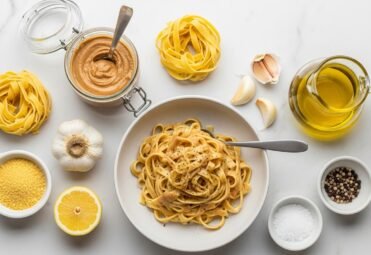 Pasta made with cashew butter