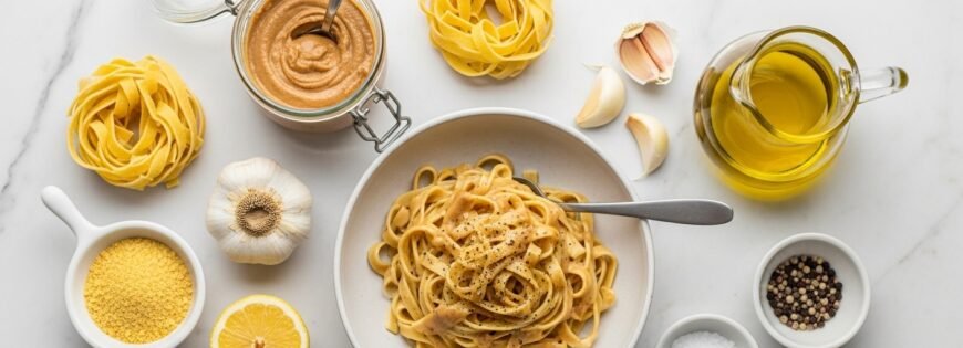 Pasta made with cashew butter