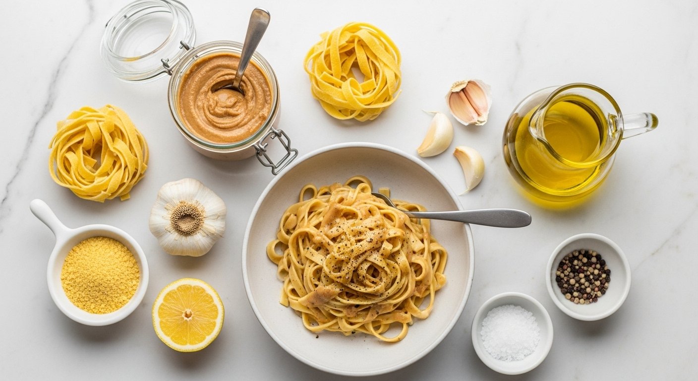 Pasta made with cashew butter